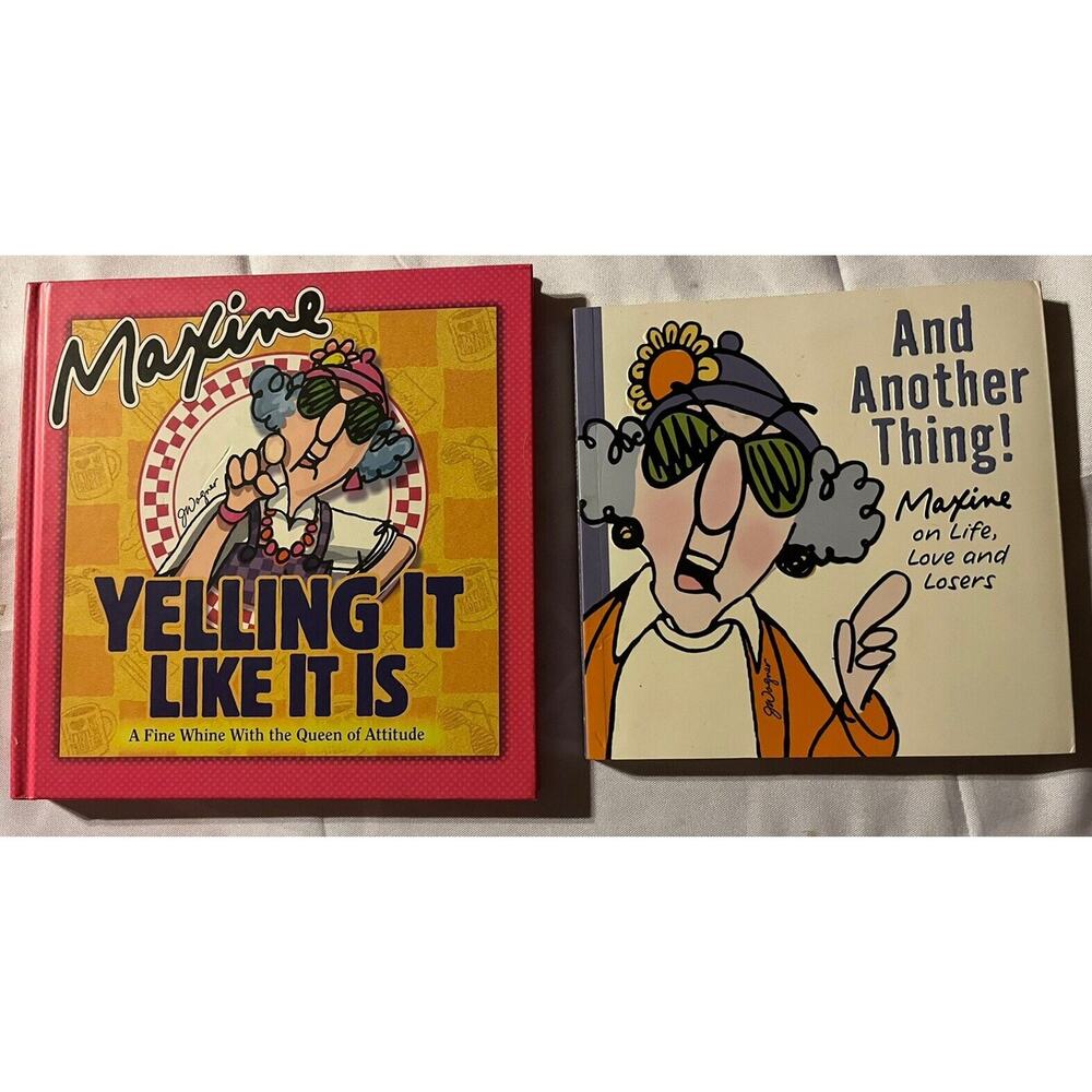 Maxine Hallmark Bundle 2 Books “Yelling It Like It Is” “And Another Thing”
